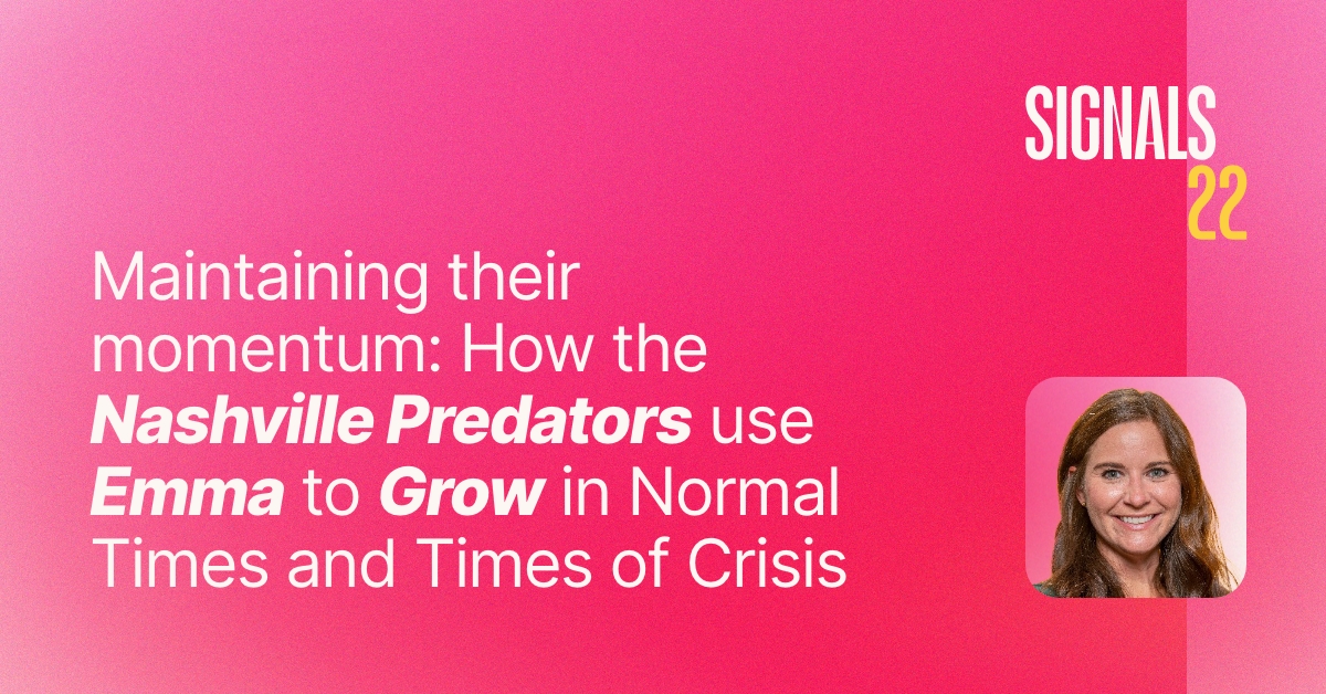 Maintaining their momentum How the Nashville Predators use Emma to